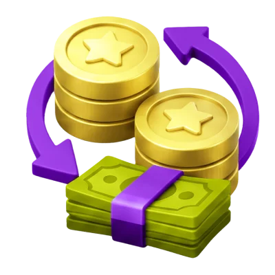 Exchange points for real money